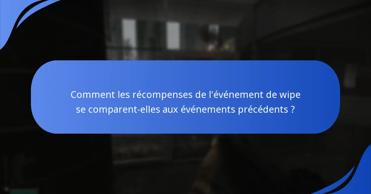 Qui étaient les meilleurs joueurs pendant l’événement de wipe ?