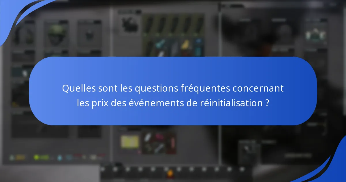 Quels guides utilisateurs sont disponibles pour l’événement de réinitialisation ?